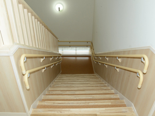 Ishinomaki-Higashi Nursery School December 2013 Construction completion. Internal stairs.