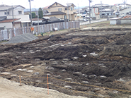 石巻たから保育園建設　2015年10月　基礎掘削状況
