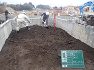 石巻たから保育園建設　2015年11月　土工事　埋戻し状況