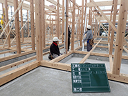 石巻たから保育園建設　2015年11月　木工事　達入直し状況